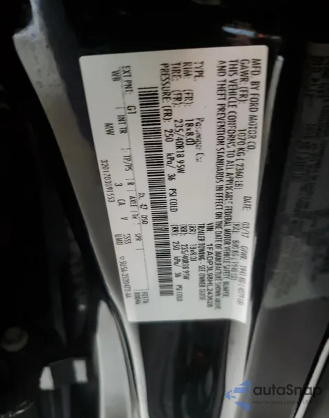 2017 Ford Focus St z USA, uszkodzony, nr VIN 1FADP3L98HL243628